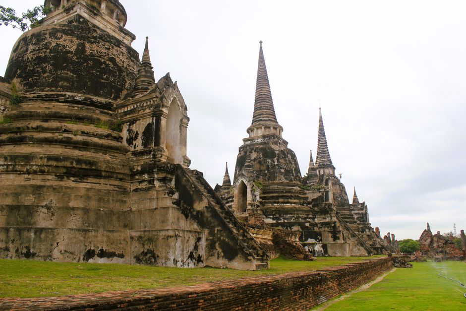 Complexe de temples historiques d’Ayutthaya en Thaïlande